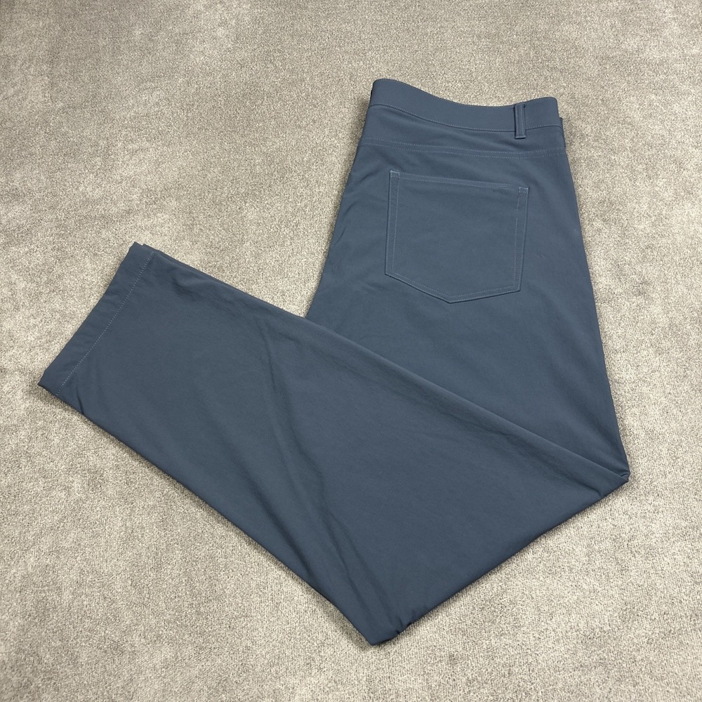 Western Rise Pants Mens 40 x 32/34 Gray Evolution Pant Stretch Performance Chino